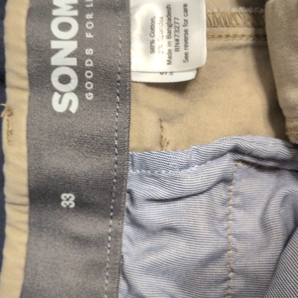 Lot Of Uniform Shorts Khaki & Navy Blue Sz 32 Bundle School Uniforms - Picture 3 of 4